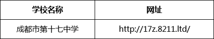 成都市第十七中學(xué)網(wǎng)址是什么？