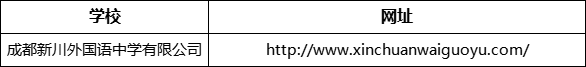 成都市成都新川外國(guó)語(yǔ)中學(xué)網(wǎng)址是什么？