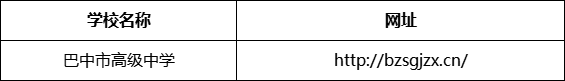 巴中市高級中學(xué)網(wǎng)址是什么？