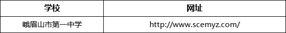 樂山市峨眉山市第一中學網(wǎng)址是什么？