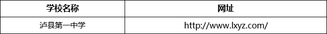 瀘州市瀘縣第一中學(xué)網(wǎng)址是什么？