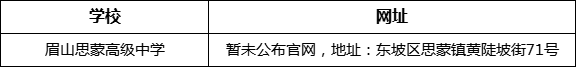 眉山市眉山思蒙高級中學網(wǎng)址是什么？