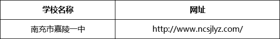 南充市嘉陵一中網(wǎng)址是什么？