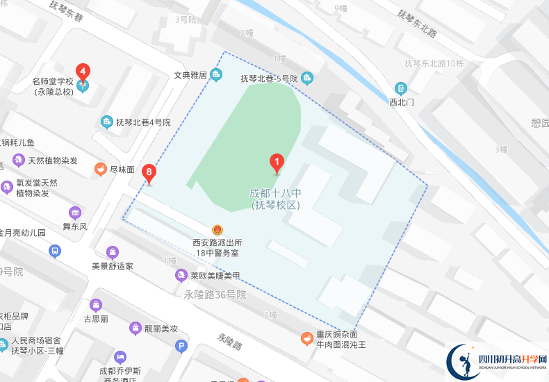 成都十八中學(xué)校地址在哪里？