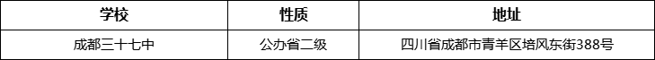 成都市成都三十七中詳細地址、在哪里？