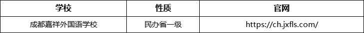 成都市成都嘉祥外國語學校官網(wǎng)、網(wǎng)址、官方網(wǎng)站