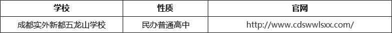 成都市成都實外新都五龍山學(xué)校官網(wǎng)、網(wǎng)址、官方網(wǎng)站